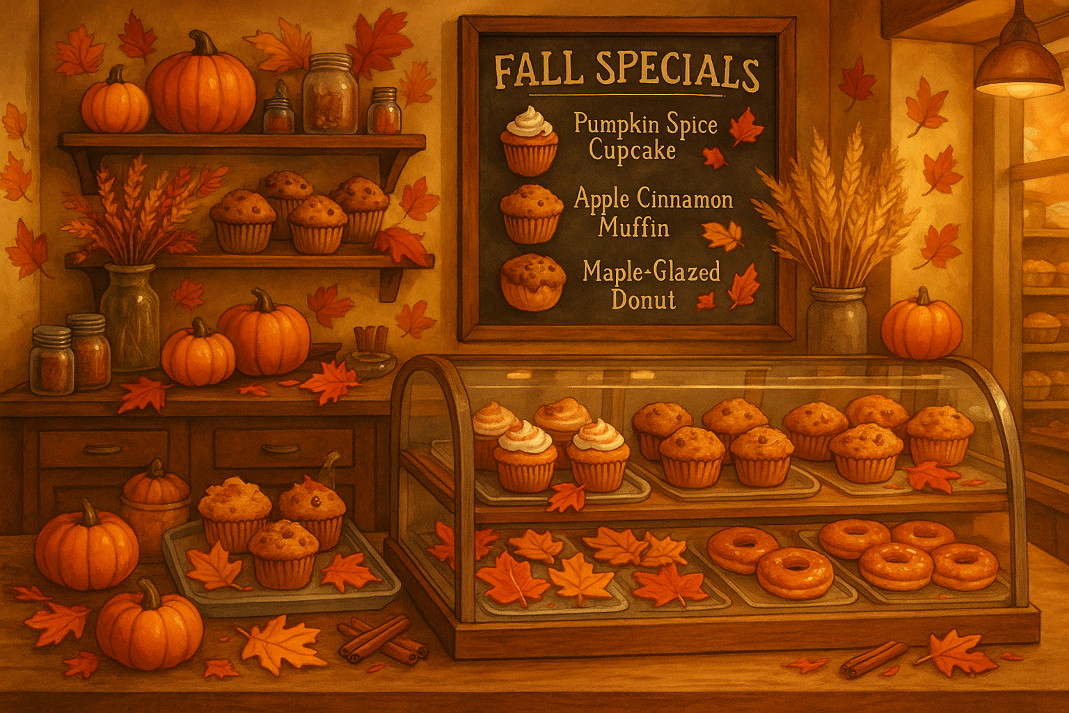 fall theme bakery